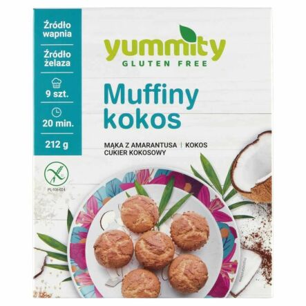 Mieszanka na MUFFINY KOKOS Bezglutenowa 212 g - Yummity