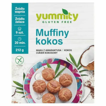 Mieszanka na MUFFINY KOKOS Bezglutenowa 212 g - Yummity