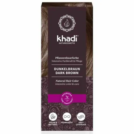 Henna Ciemny Brąz 100 g - KHADI