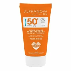 Bio Krem Przeciwsłoneczny do Twarzy SPF 50+ Wysoce Wodoodporny 50 g - Alphanova Sun