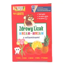 Zdrowy Lizak Mniam Mniam z Witaminami 30 g  (4+1 sztuk) - Starpharma