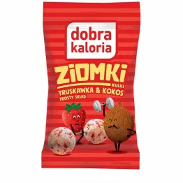Kulki ZIOMKI Truskawka & Kokos 24 g - Dobra Kaloria