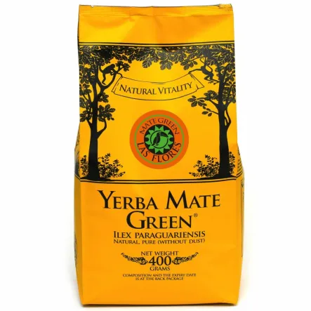 Yerba Mate Green LAS FLORES 400 g - Wyprzedaż