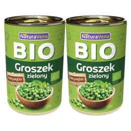 2 x Groszek Zielony Bio 240 g / 400 g - NaturaAvena