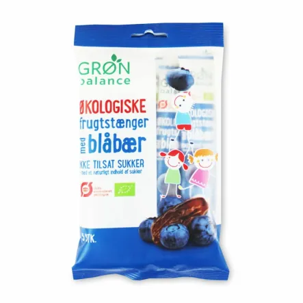 Przekąski Dla Dzieci Jagodowe Bio 100 g (5 x 20 g) - Gron Balance - Przecena Krótka Data Minimalnej Trwałości