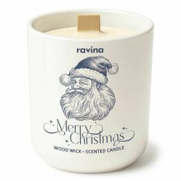 Merry Christmas "MIKOŁAJ" Sojowa Świeca Zapachowa w Szkle - Ravina