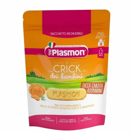 Krakersy z Dynią, Marchwią i Rozmarynem 100 g - PLASMON