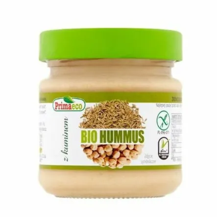 Hummus z Kuminem Bezglutenowy Bio 160 g - Primaeco