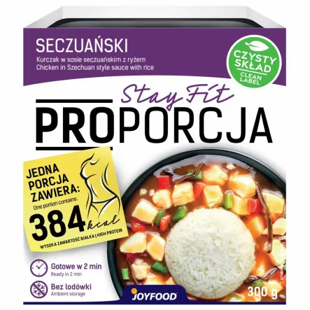 Kurczak w Sosie Seczuańskim z Ryżem 300 g - Joyfood