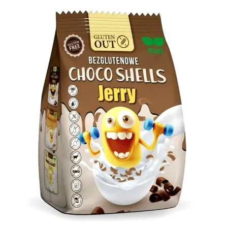 Muszelki Śniadaniowe z Kakao Bezglutenowe 375 g - Jerry