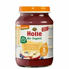 Deser dla Niemowląt Jabłko i Jagoda Bio Demeter 190 g - Holle