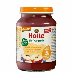 Deser dla Niemowląt Jabłko i Jagoda Bio Demeter 190 g - Holle