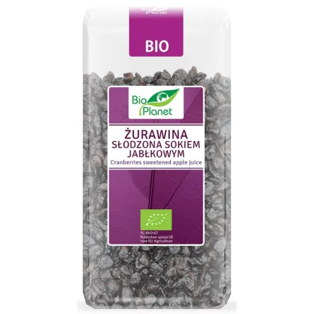 Żurawina Słodzona Sokiem Jabłkowym Bio 400 g - Bio Planet