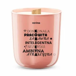 KOBIETA - Sojowa Świeca Zapachowa w Szkle - Typ Zapachu Mademoiselle - Salire
