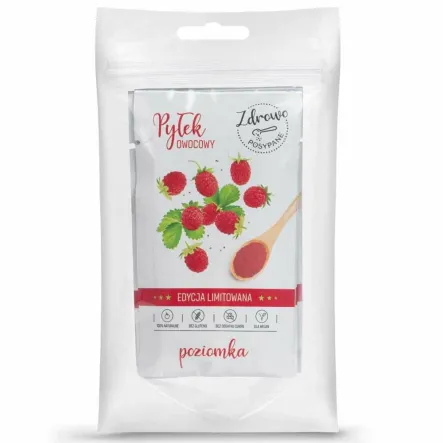 Owoce Liofilizowane w Pyłku Poziomka 30 g (6x 5 g) - Zdrowo Posypane