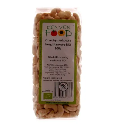 Orzechy Nerkowca Bezglutenowe Bio 300 g - Denver - Wyprzedaż