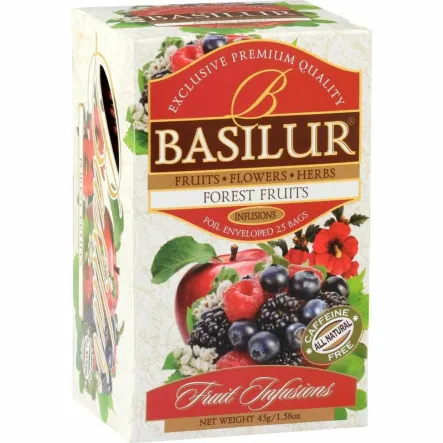 Herbata Owocowa w Saszetkach FOREST FRUITS 45 g (25x 1,8 g) - BASILUR