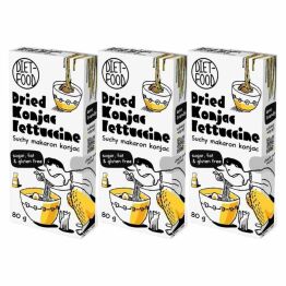 3 x Suchy Makaron Shirataki Konjac Fettuccine 80 g - Diet-Food
