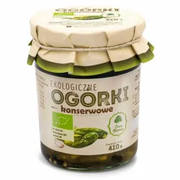 Ogórki Konserwowe EKO 410 g (220 g) - Dary Natury