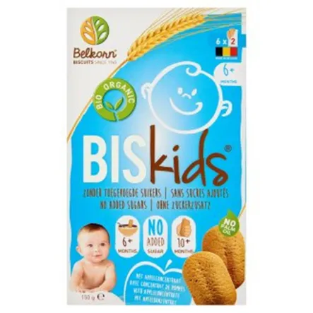 BISkids Ciastka Jabłkowe bez Dodatku Cukru Bio 150 g Biozona