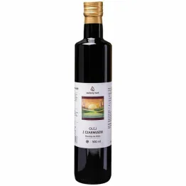 Olej z Czarnuszki Tłoczony na Zimno Nieoczyszczony 500 ml - Zielony Nurt (data: 28.09.2025)