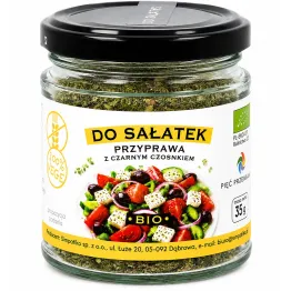 Przyprawa do Sałatek z Czarnym Czosnkiem BIO 35 g - Pięć Przemian
