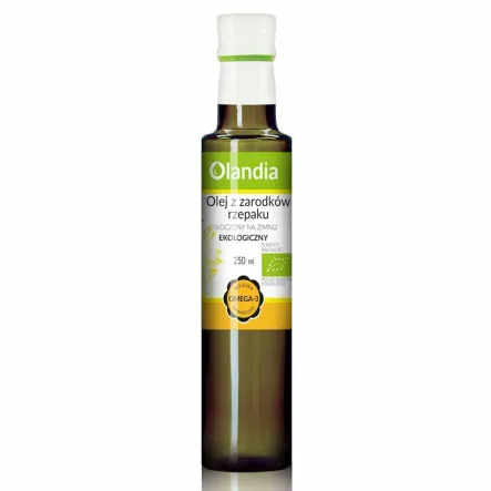Olej z Zarodków Rzepaku Tłoczony na Zimno Bio 250 ml - Olandia (data: 07.05.2026)