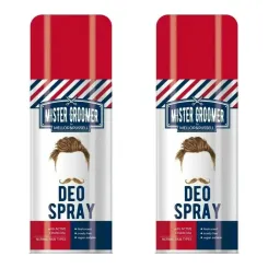 2 x Dezodorant w Sprayu z Węglem Aktywnym 150 ml - Mister Groomer