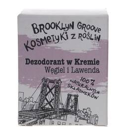 Naturalny Dezodorant w Kremie - Lawenda i Węgiel z Trawą Cytrynową 30 ml - Brooklyn Groove
