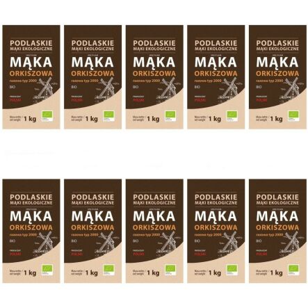 10 x Mąka Orkiszowa Razowa Bio 1 kg TYP 2000 - BioLife
