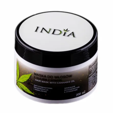 Maska do Włosów z Olejem z Konopi 200 ml - India