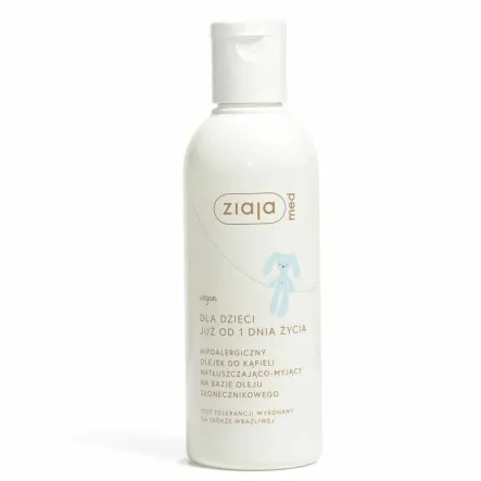 Hipoalergiczny Olejek do Kąpieli Natłuszczająco - Myjący 200 ml - Ziajka Med (data: 30.03.2025)