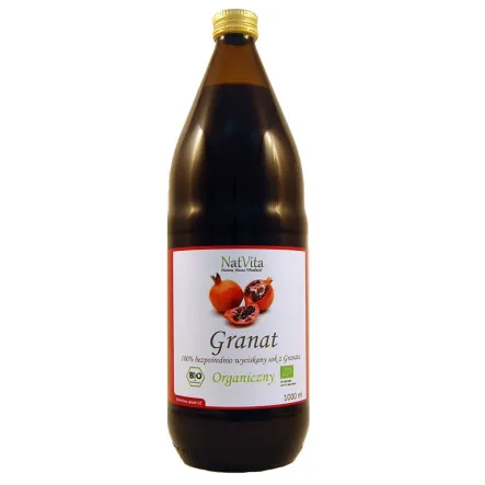Bio Granat Sok 1000 ml Natvita - Wyprzedaż