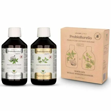 Probioborelio Probiotyczny Ekstrakt Ziołowy Bezglutenowy Bio 600 ml (2x 300ml) - Living Food (data: 09.01.2026)