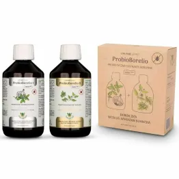 Probioborelio Probiotyczny Ekstrakt Ziołowy Bezglutenowy Bio 600 ml (2x 300ml) - Living Food
