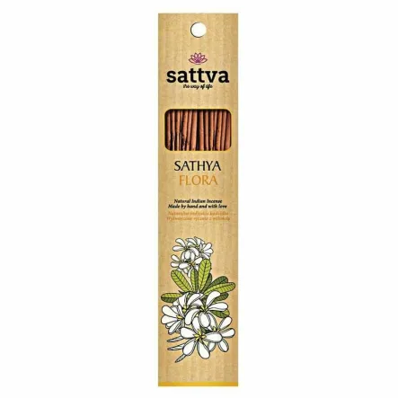 Kadzidło Indyjskie - Sathya Flora 15 Sztuk (30 g) - Sattva