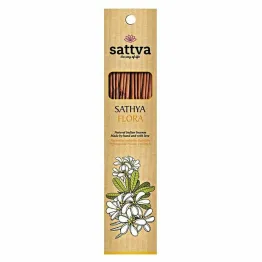 Kadzidło Indyjskie - Sathya Flora 15 Sztuk (30 g) - Sattva