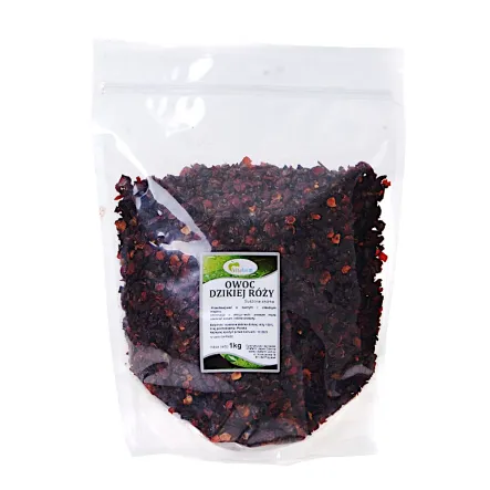 Dzika Róża Suszona Skórka Owocu bez Pestek 1 kg - Vitafarm