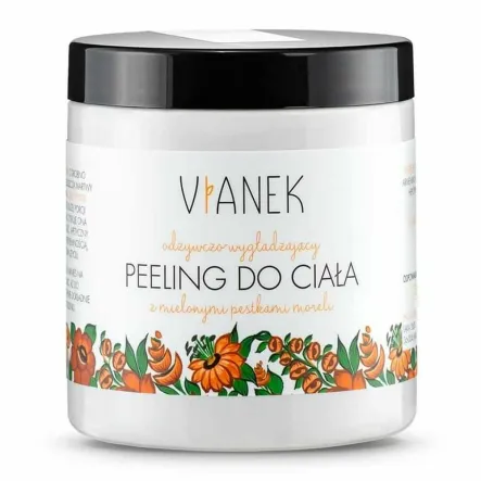 Odżywczo - Wygładzający Peeling do Ciała 265 g - Vianek - Przecena Krótka Data Minimalnej Trwałości
