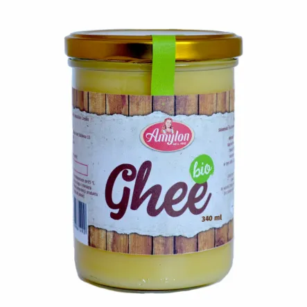 Masło Klarowane Ghee Bio 340 ml (260 g) - Amylon - Przecena Krótka Data Minimalnej Trwałości