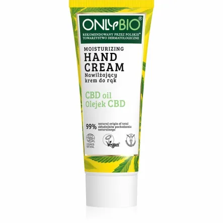 Krem do Rąk Nawilżający Olejek CBD Eco 75 ml - Only Bio
