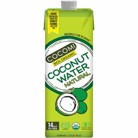 Woda Kokosowa Naturalna Bio 1 l - Cocomi