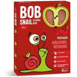 Przekąska Jabłkowo-Wiśniowa Bez Dodatku Cukru 60 g - Bob Snail