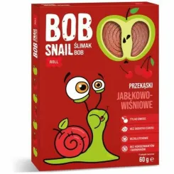 Przekąska Jabłkowo-Wiśniowa Bez Dodatku Cukru 60 g - Bob Snail
