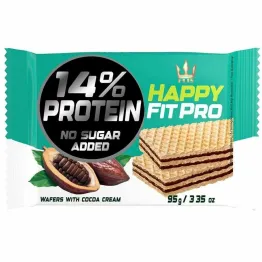 Wafelki Kakaowe Bez Dodatku Cukru 95 g - Happy FIT PRO