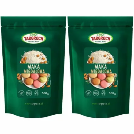 Mąka Migdałowa 1 kg Targroch - Zestaw 2 x 500 g