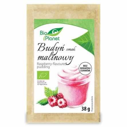 Budyń o Smaku Malinowym Bio 38 g - Bio Planet
