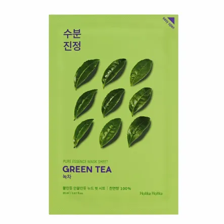 Maseczka Kojąca na Płachcie - Zielona Herbata (Pure Essence Mask Sheet Green Tea) 20 ml - Holika Holika