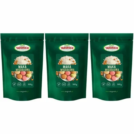 Mąka Migdałowa 1,5 kg Targroch - Zestaw 3 x 500 g