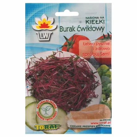 Nasiona na Kiełki Burak Ćwikłowy Czerwony 10 g - Toraf